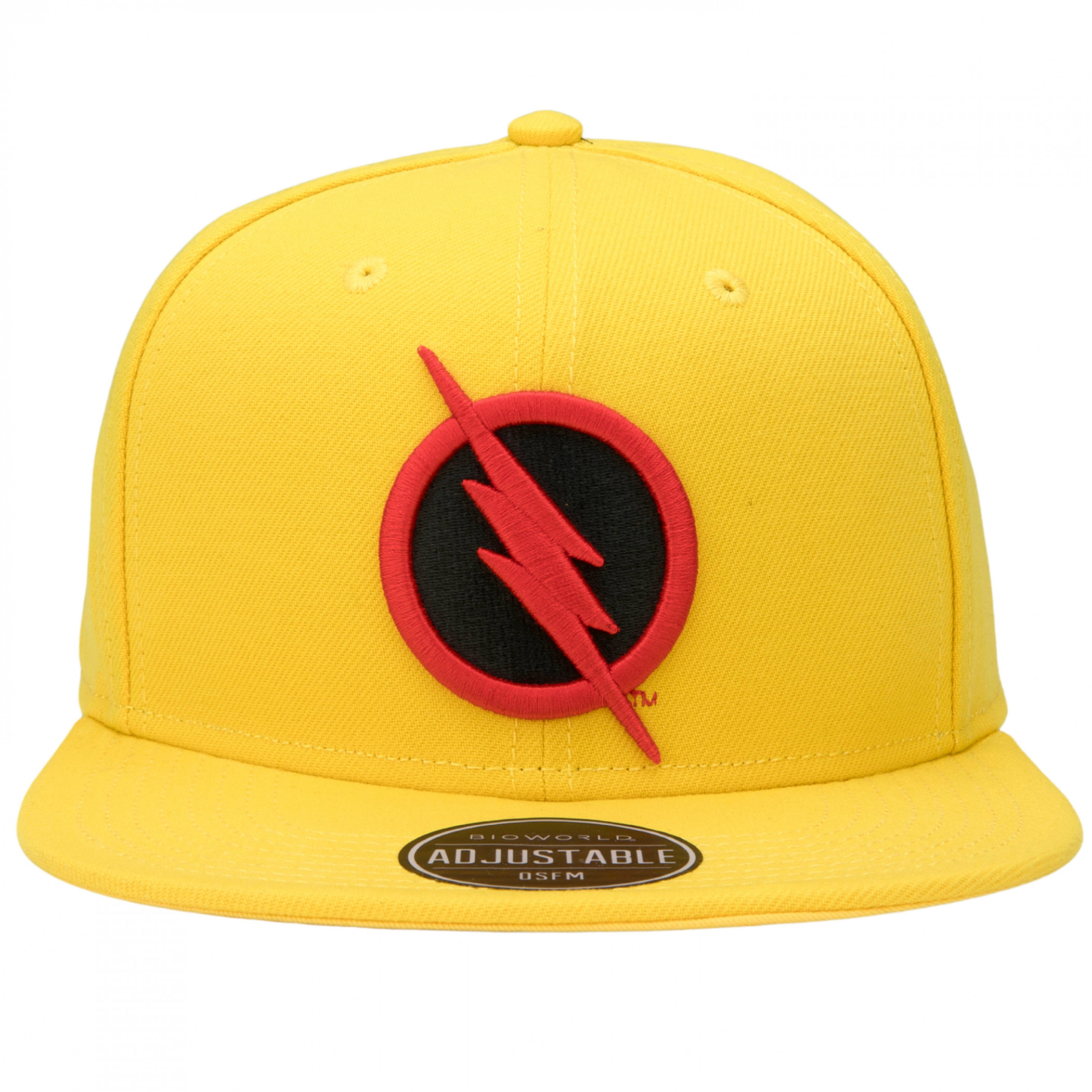 Reverse Flash Logo Flat Bill Snapback Hat
